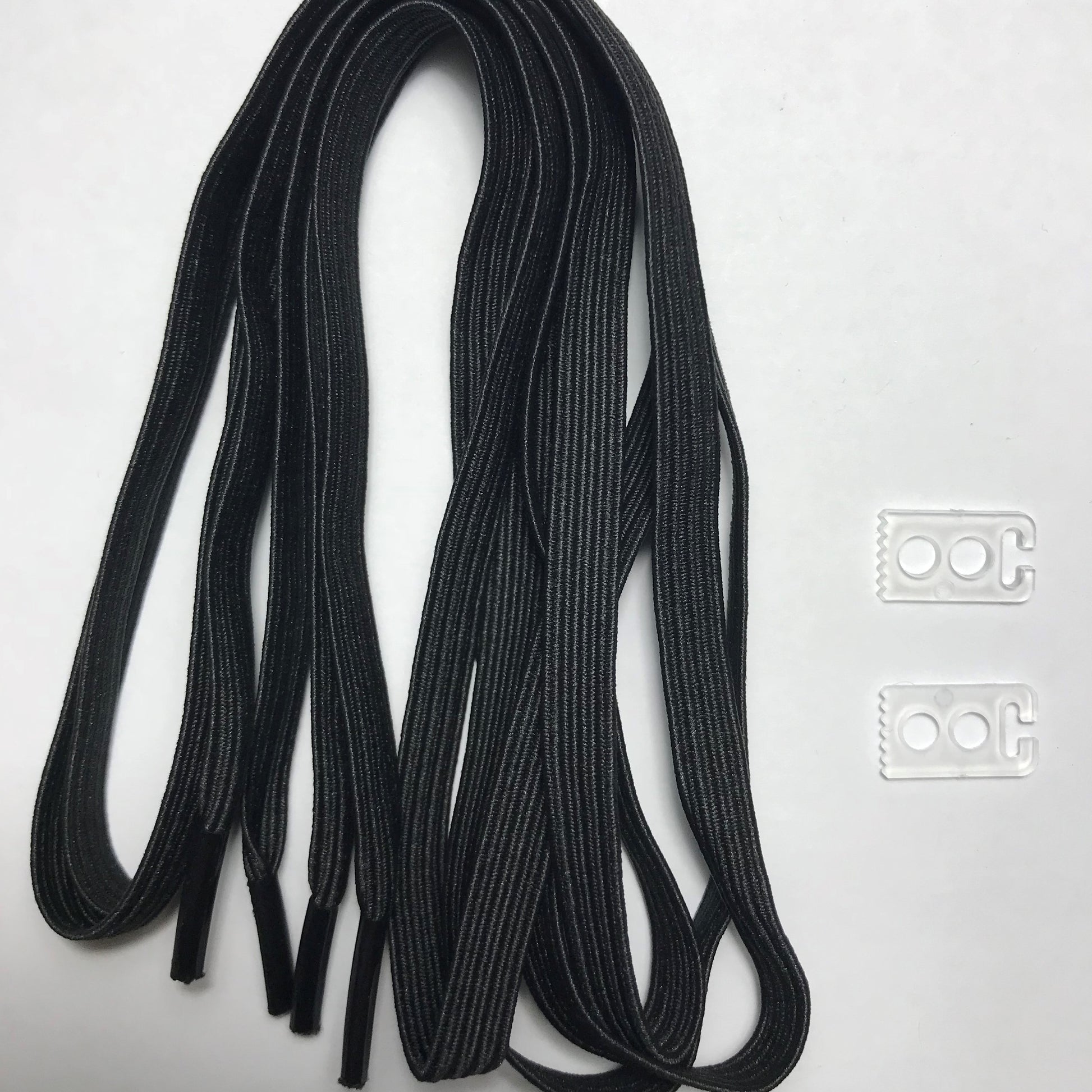 Black Quick Lock No Tie Elastic Shoelaces – The Original Stretchlace